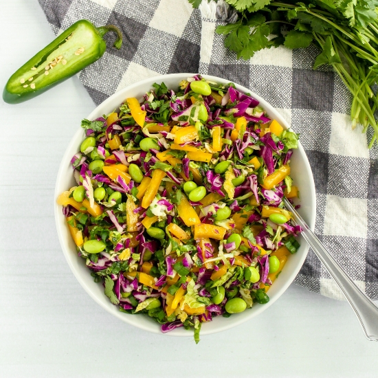 Bell Pepper, Cabbage and Brussels Sprouts Slaw (aka Mardi Slaw!)_image